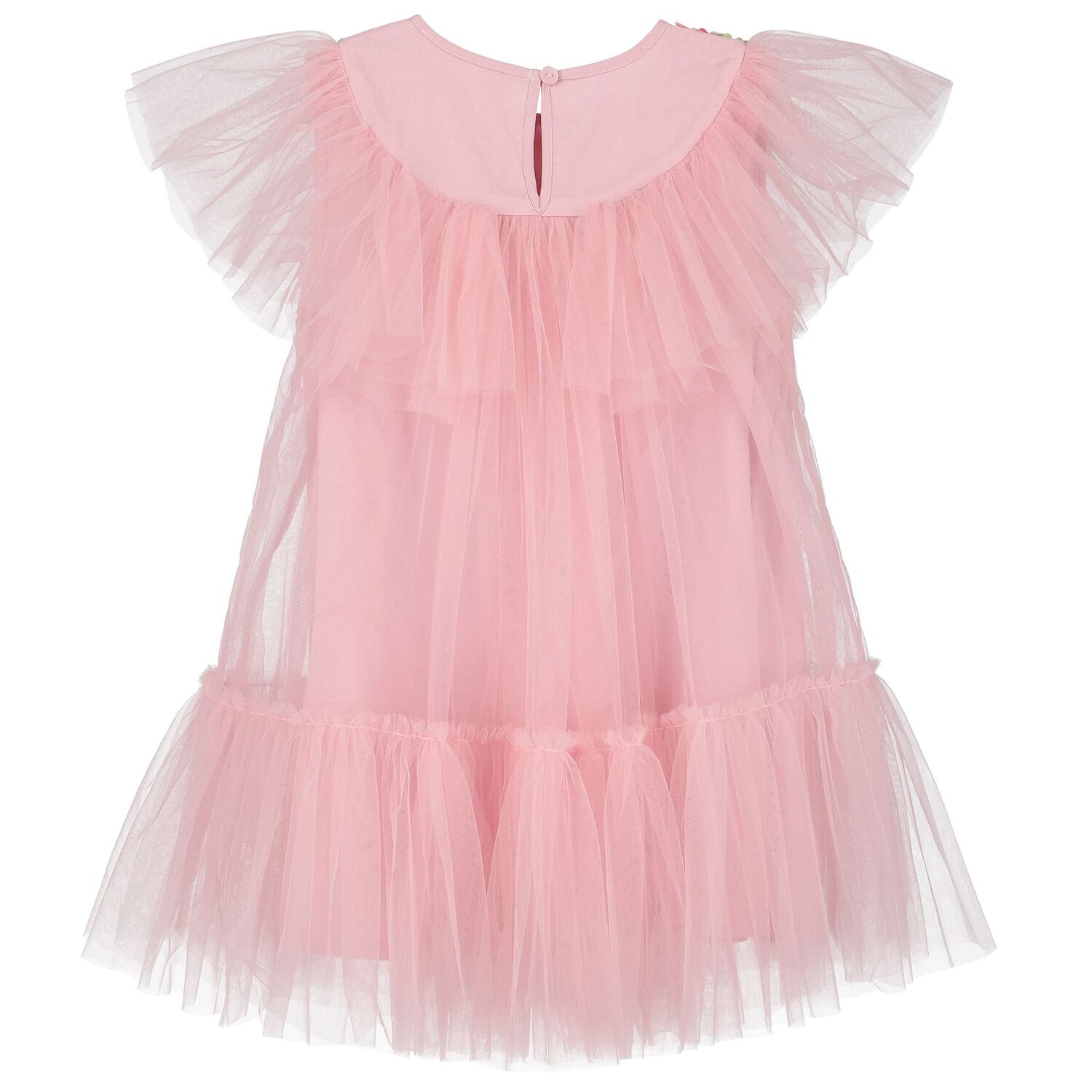 Girls Pink Tulle Watermelon Dress, 1, hi-res image number null