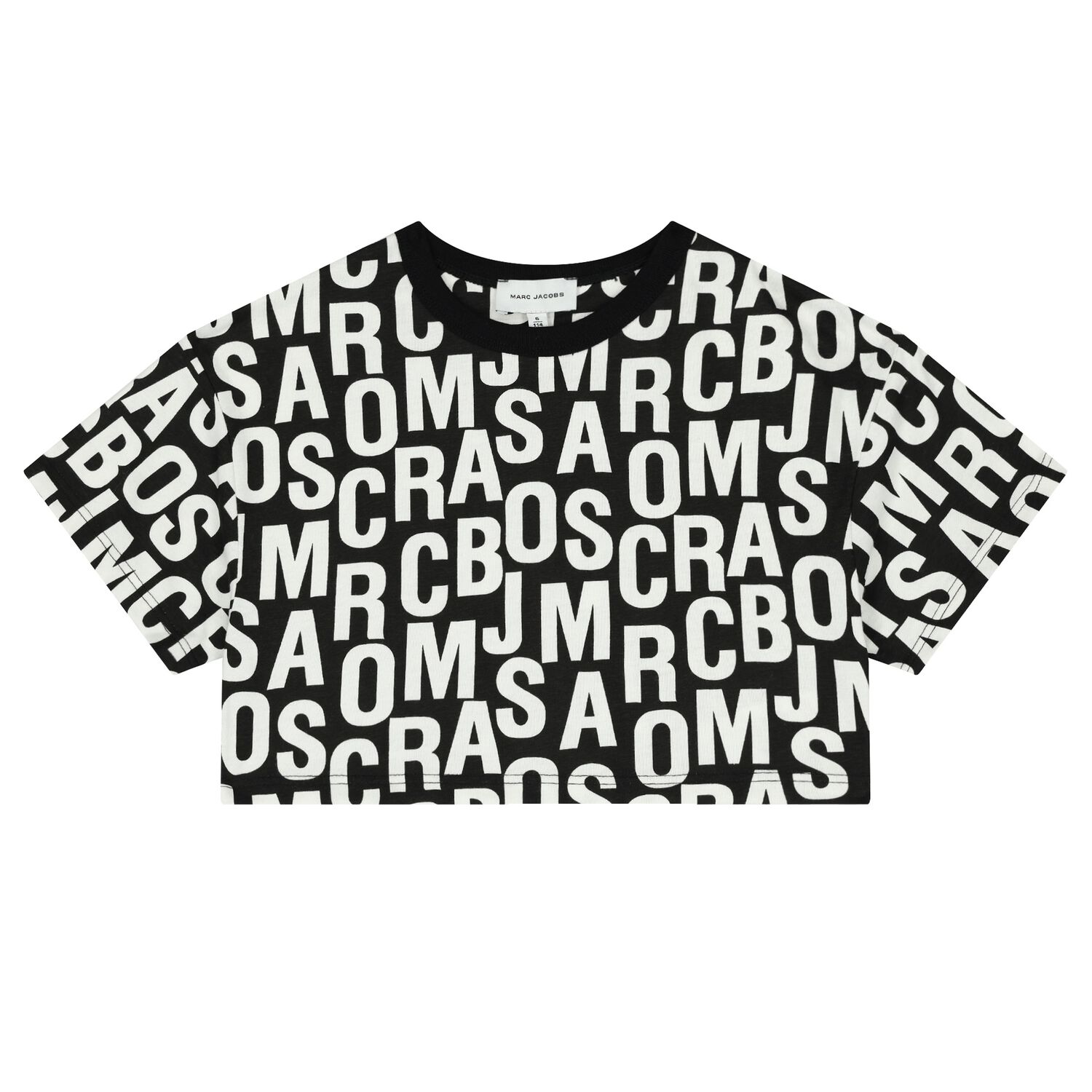 Girls Black & White Logo T-Shirt, 1, hi-res image number null