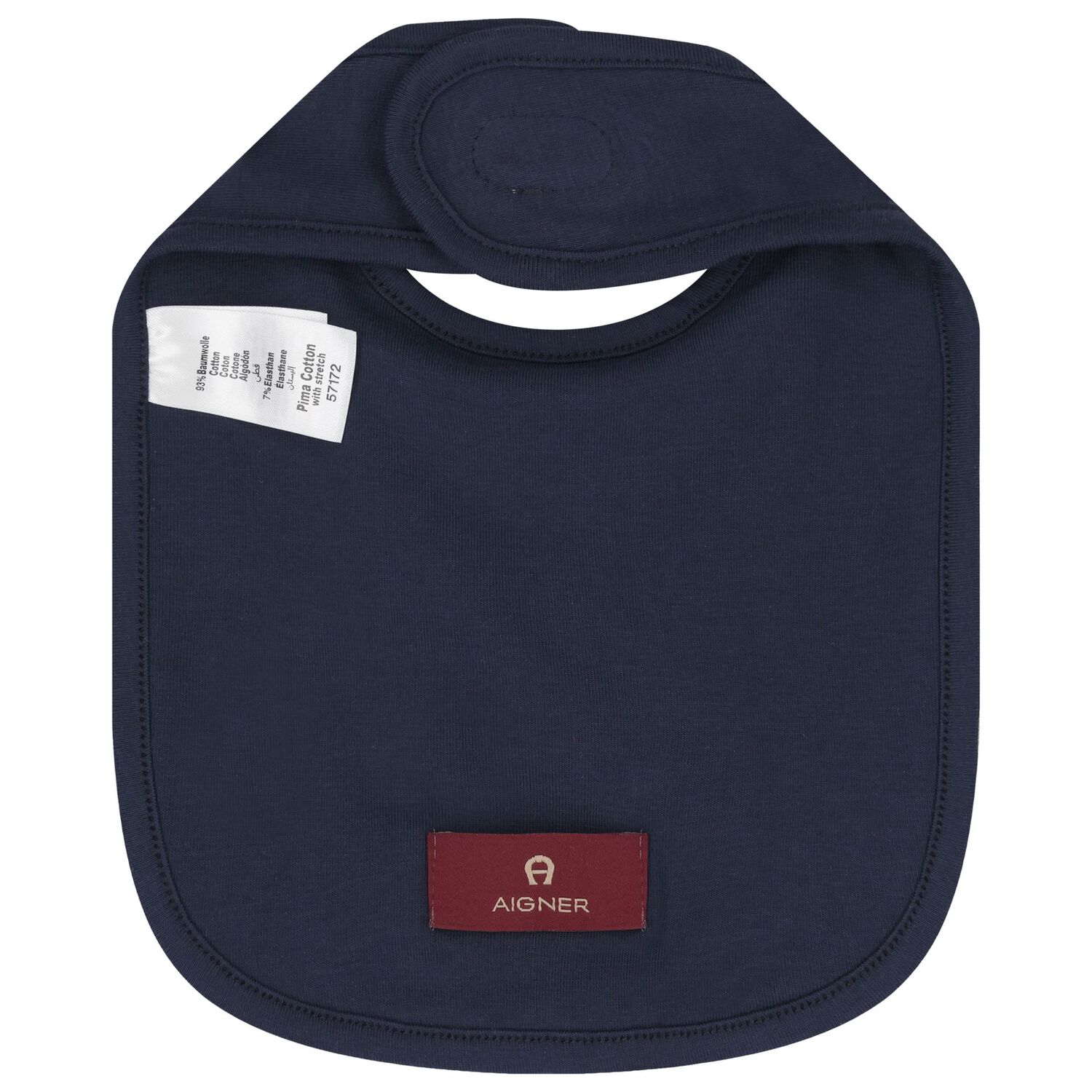 Baby Boys Navy Blue Logo Bib, 3, hi-res