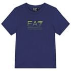 Boys Blue Logo T-Shirt, 4, hi-res