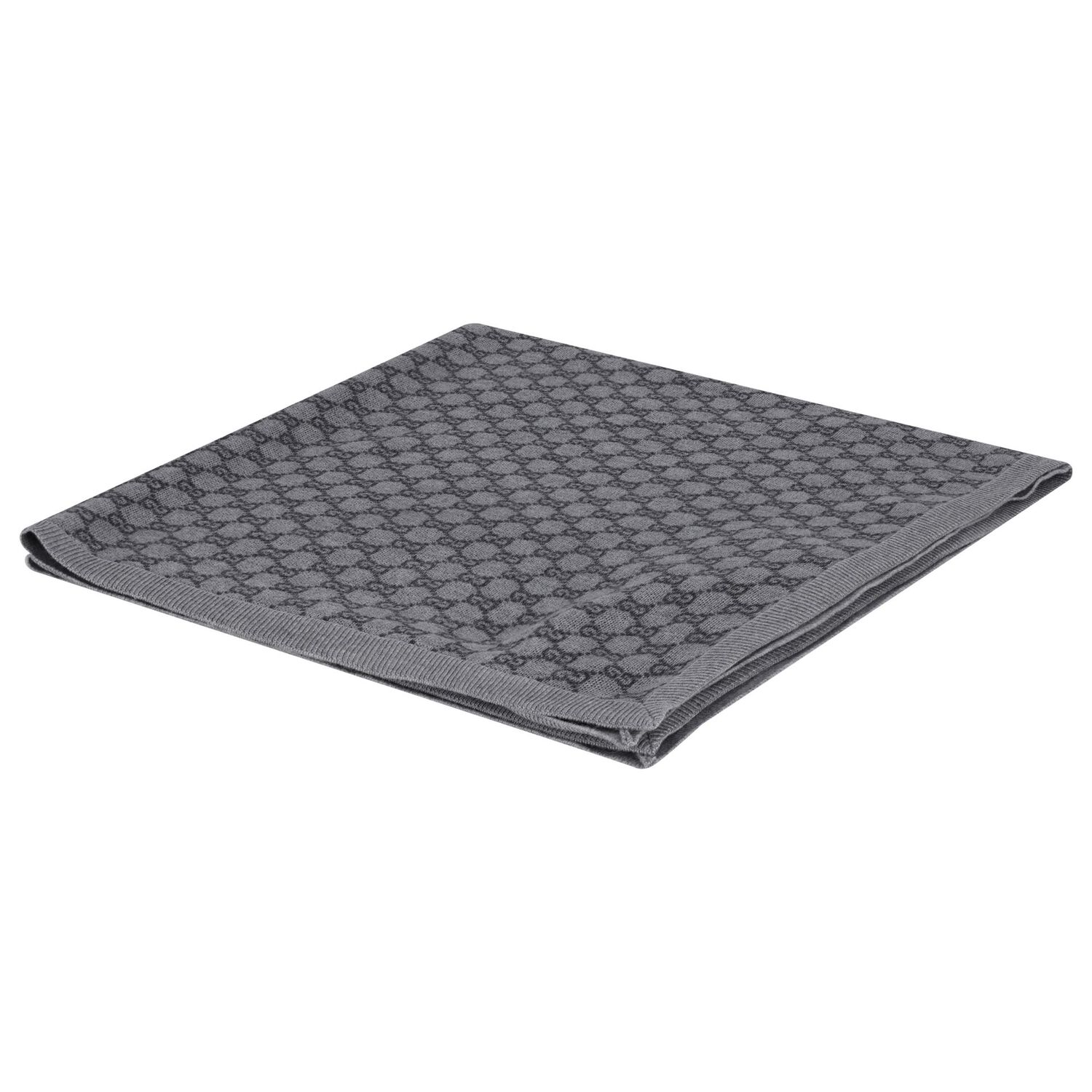 Grey GG Logo Baby Blanket, 3, hi-res image number null