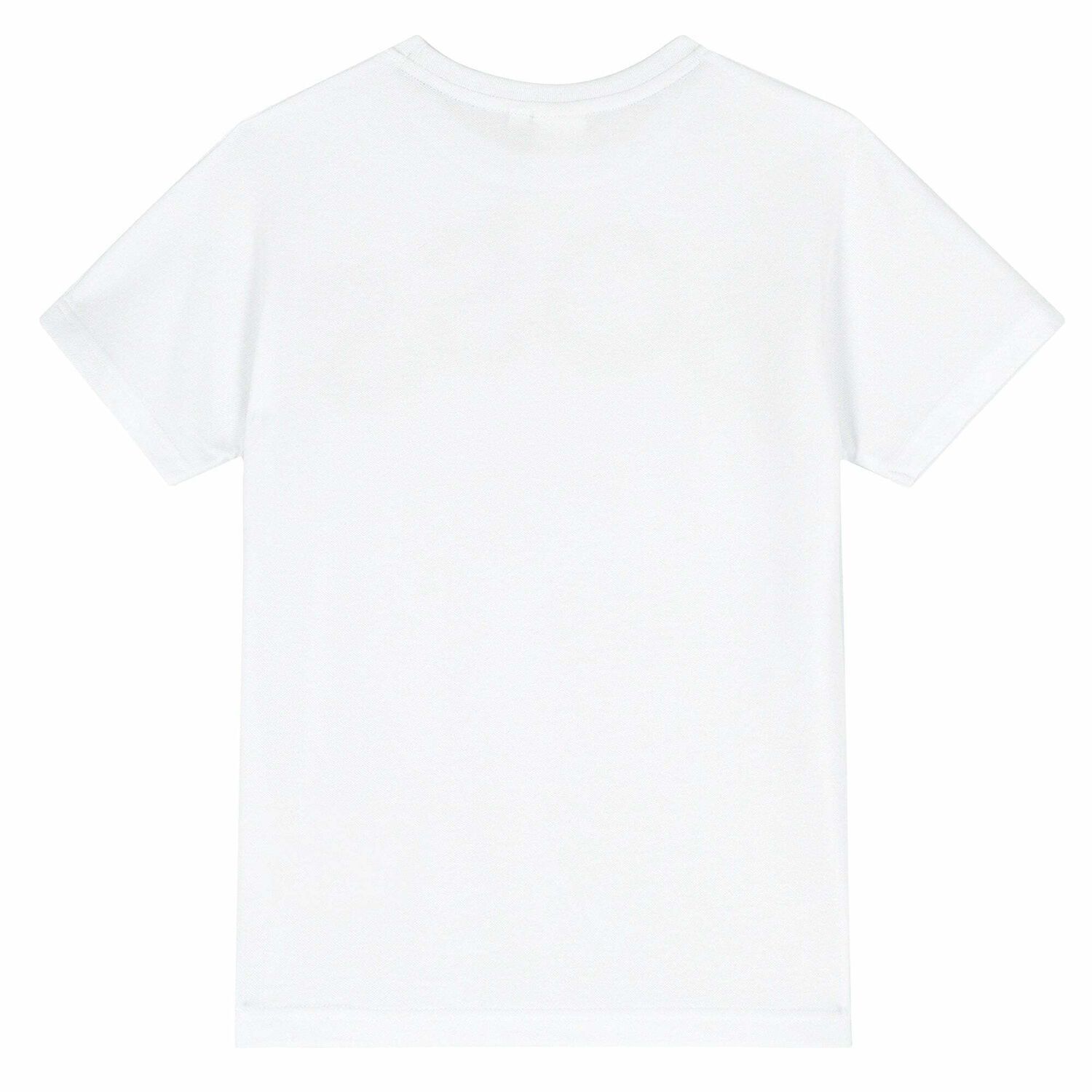 Boys White Logo T-Shirt, 1, hi-res image number null