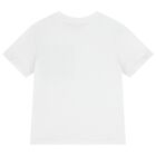 Boys White Logo T-Shirt, 1, hi-res