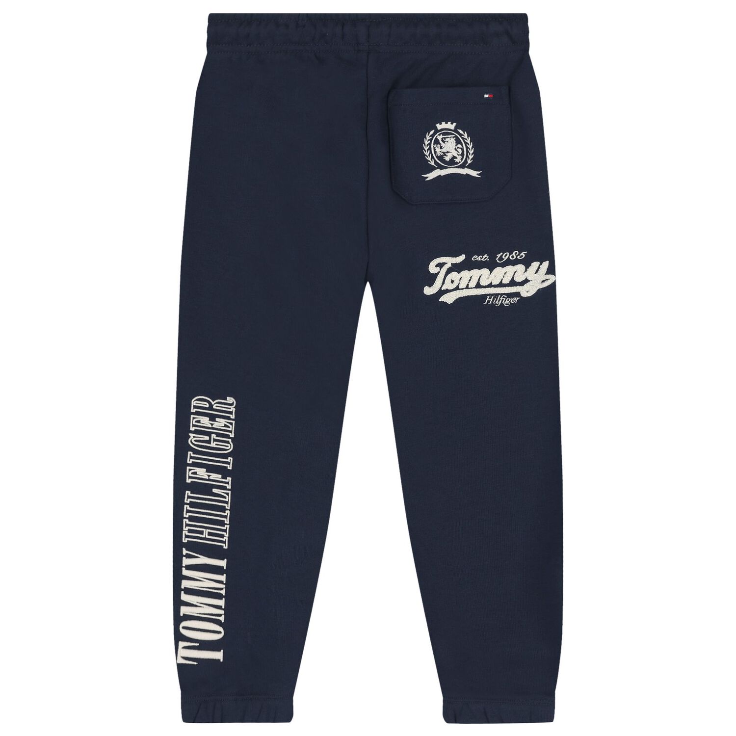 Boys Navy Blue Logo Joggers, 1, hi-res image number null