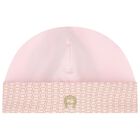 Baby Girls Pink Logo Hat, 3, hi-res