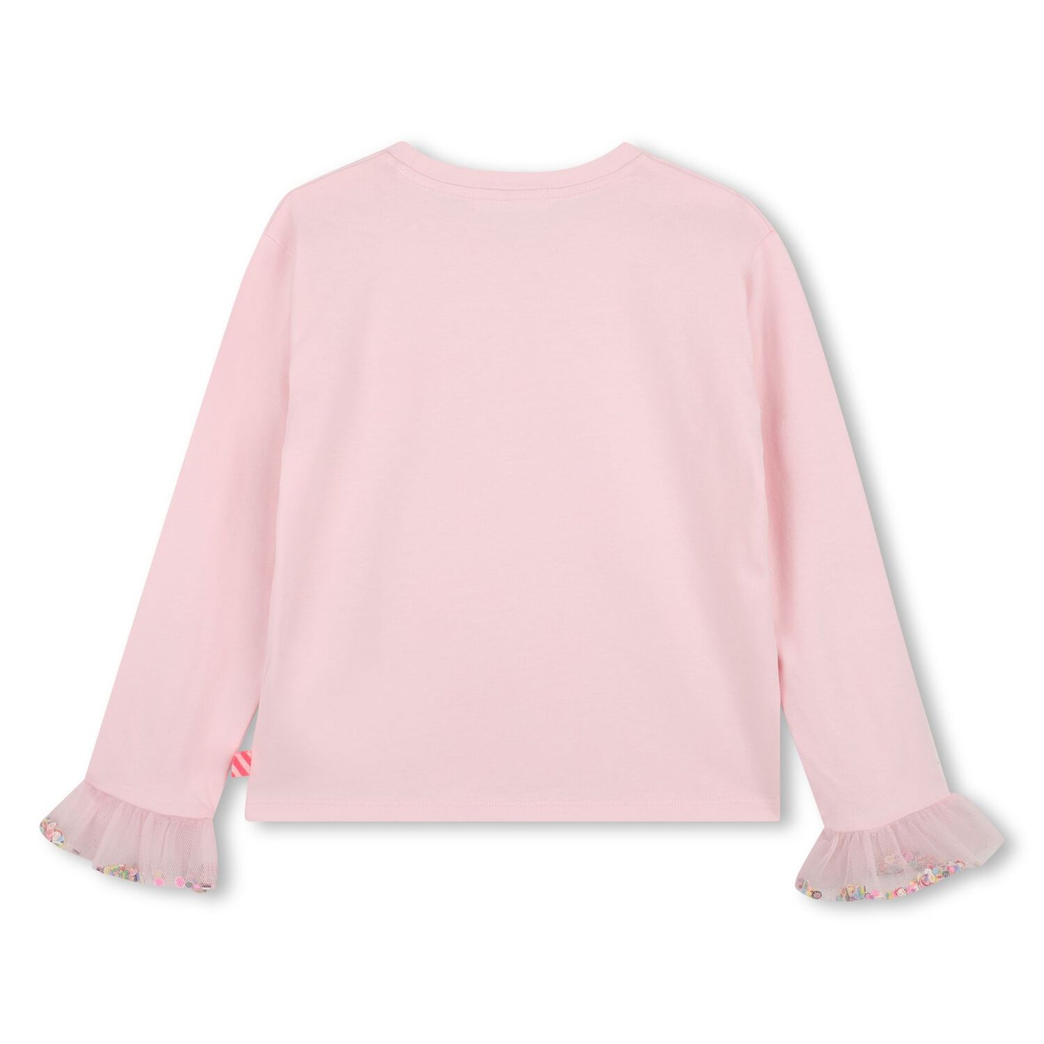 Girls Pink Heart Long Sleeve Top, 1, hi-res
