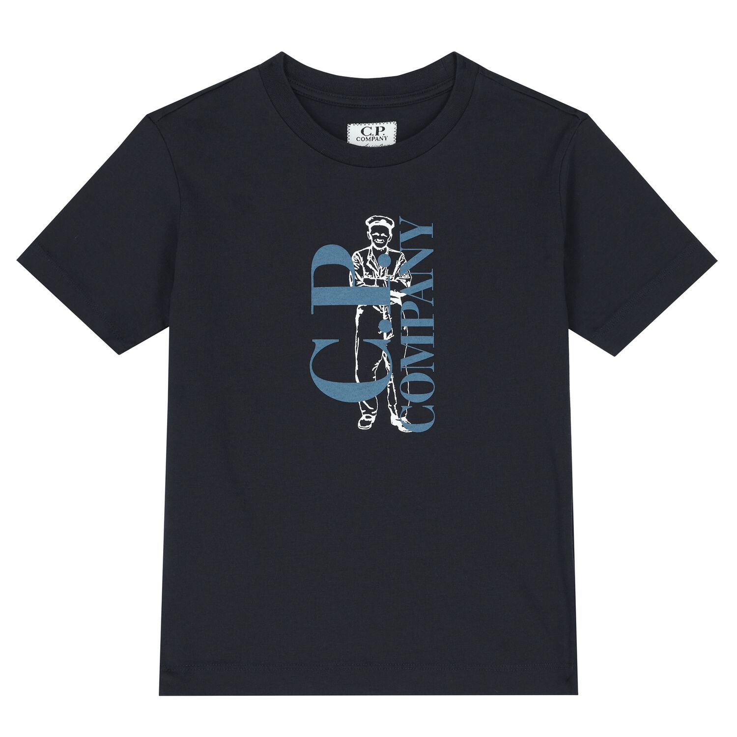 Boys Navy Blue Logo T-Shirt, 2, hi-res