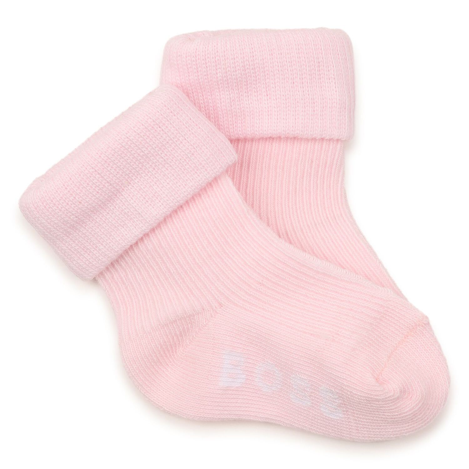 Baby Girls Pink & Beige Logo Socks ( 3-Pack ) , 1, hi-res