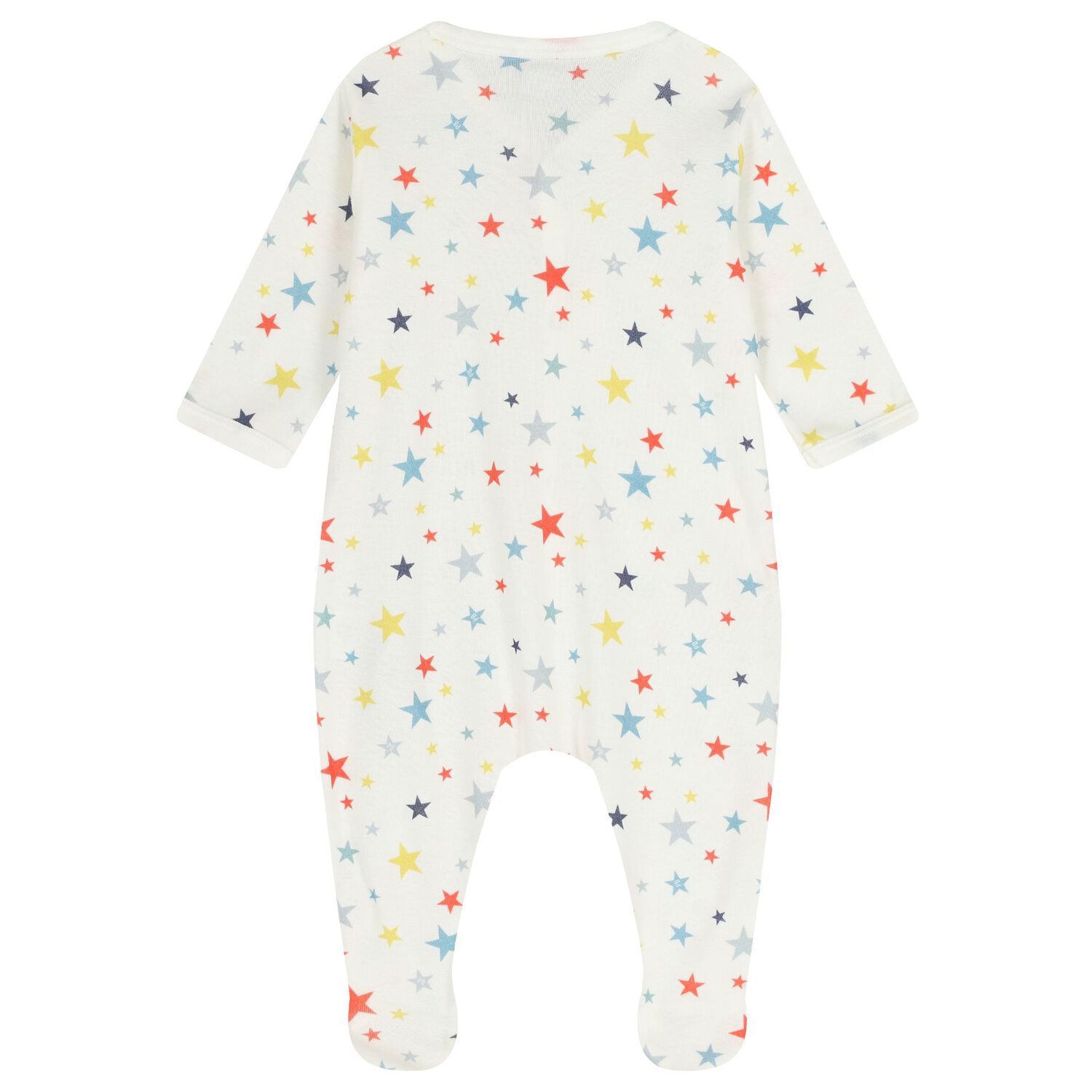 Baby Girls Ivory Star Babygrow, 1, hi-res
