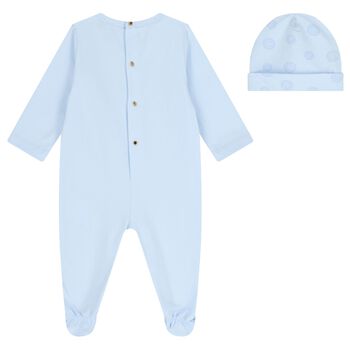 Baby Boys Blue Medusa Babygrow Gift Set