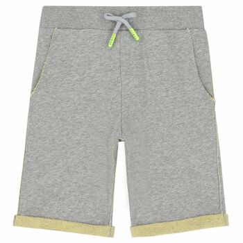 Boys Grey Logo Shorts