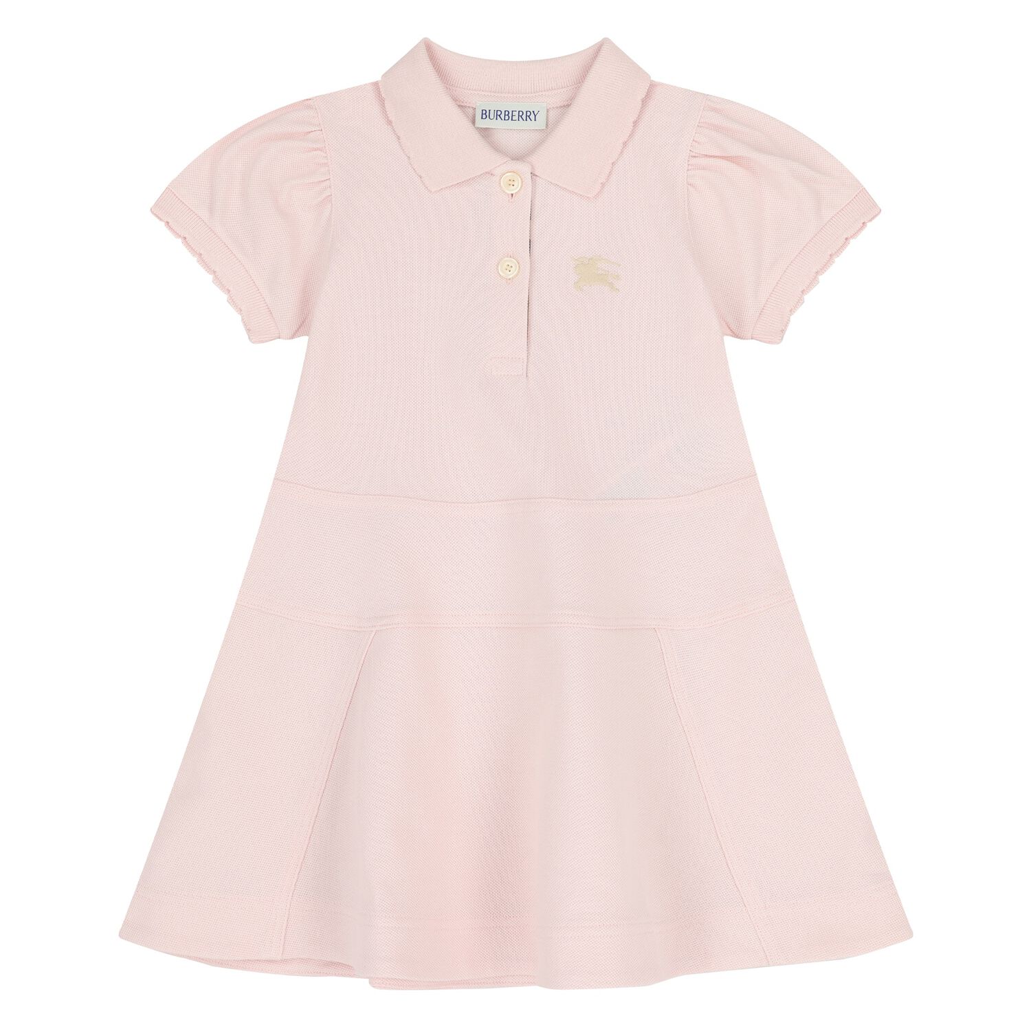 Younger Girls Pink Logo Dress, 1, hi-res