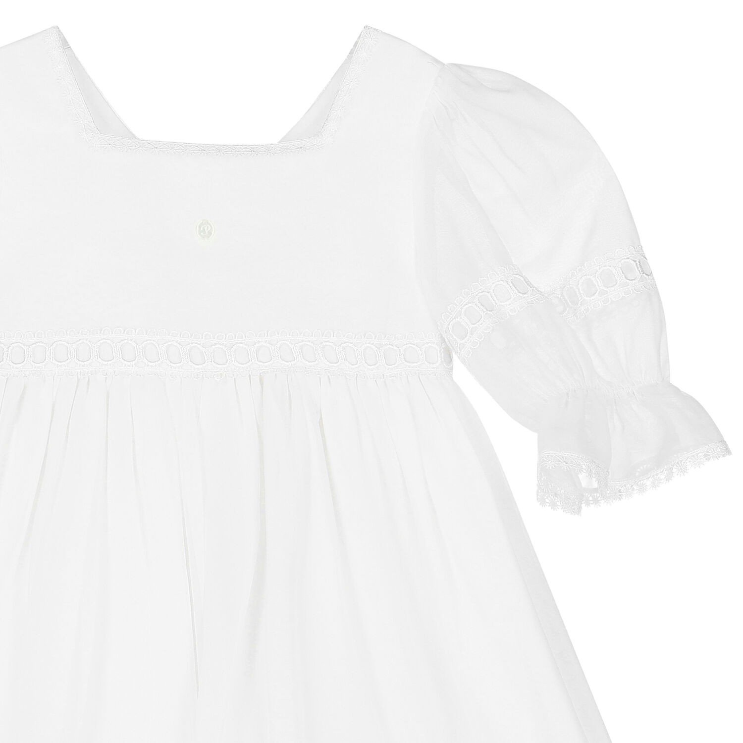 Girls Ivory Chiffon Dress, 1, hi-res image number null