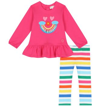 Girls Pink Leggings Set