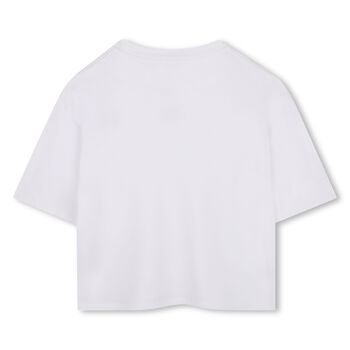 Girls White Logo T-Shirt