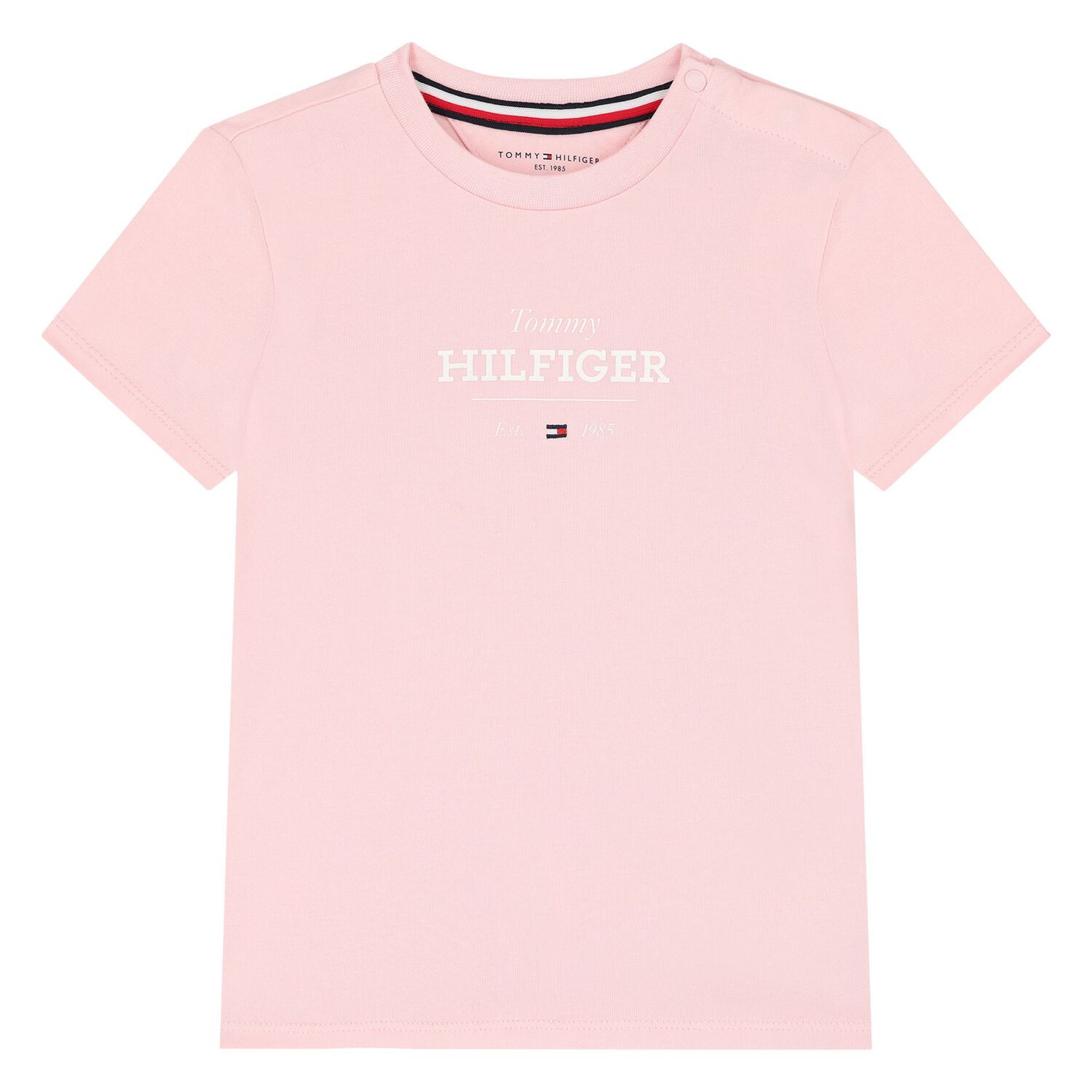 Younger Girls Pink Cotton Shorts Set, 3, hi-res