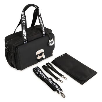 Black Logo Changing Bag