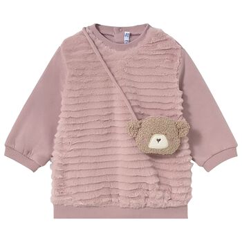 Younger Girls Pink Dress Set