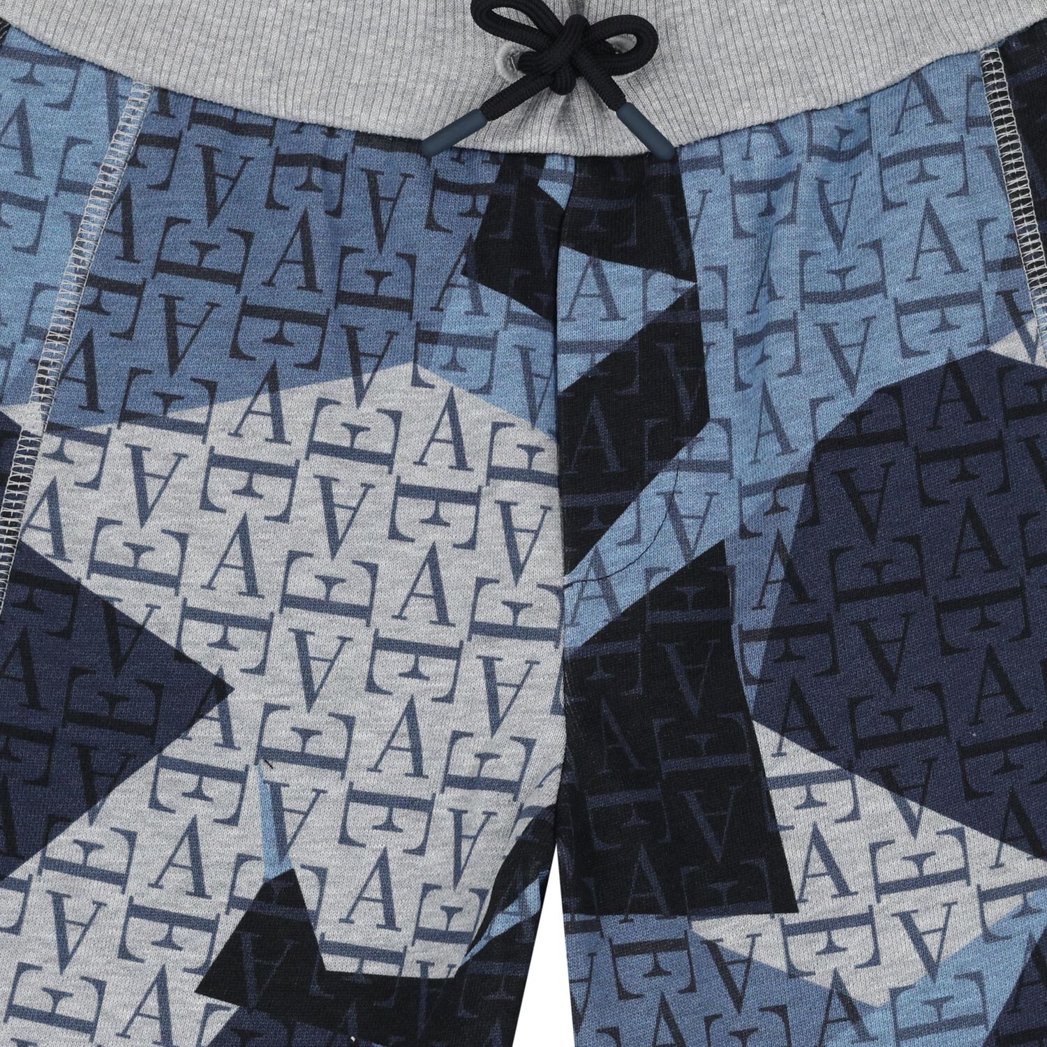 Boys Grey & Blue Logo Shorts, 2, hi-res