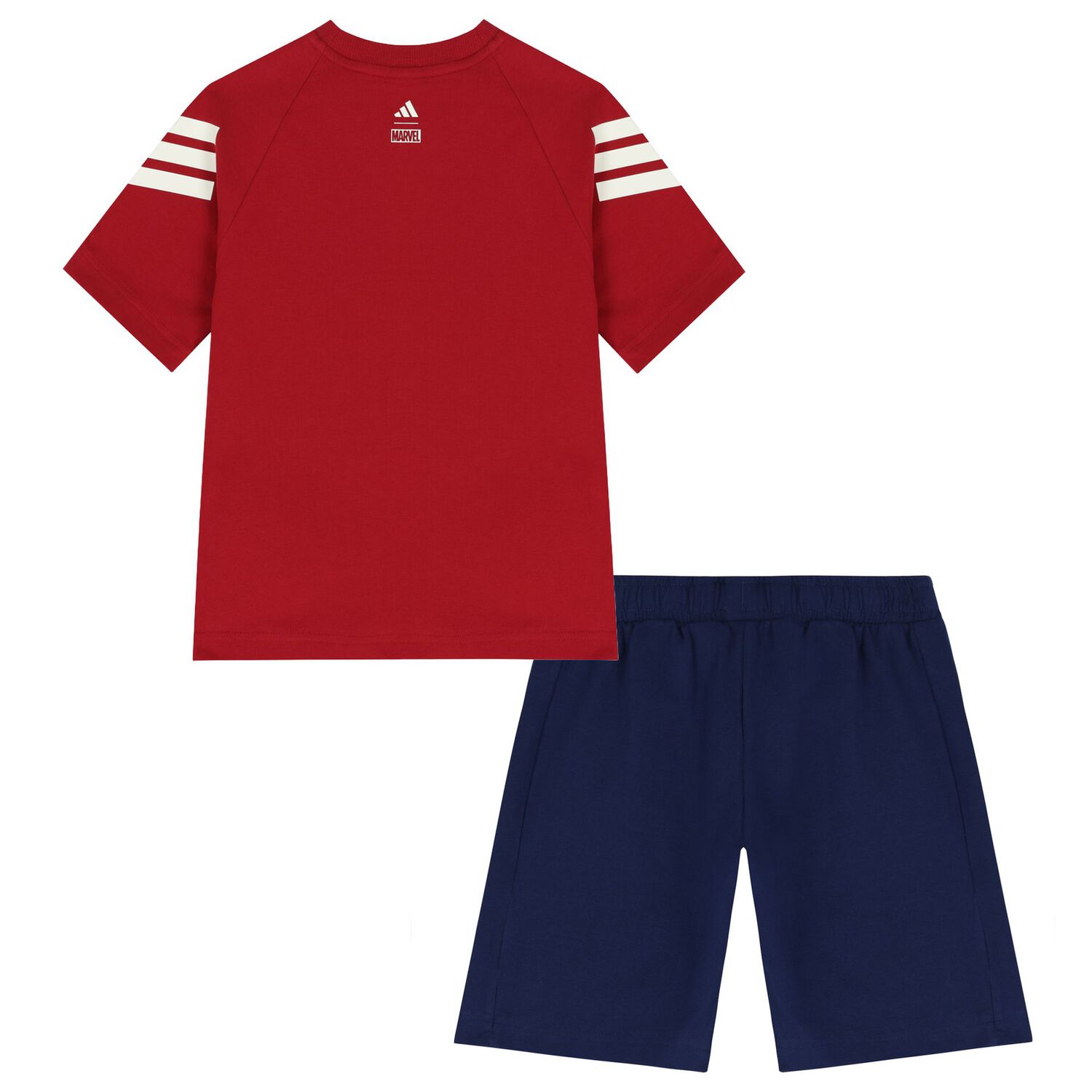 Boys Red & Navy Blue Marvel Shorts Set, 1, hi-res