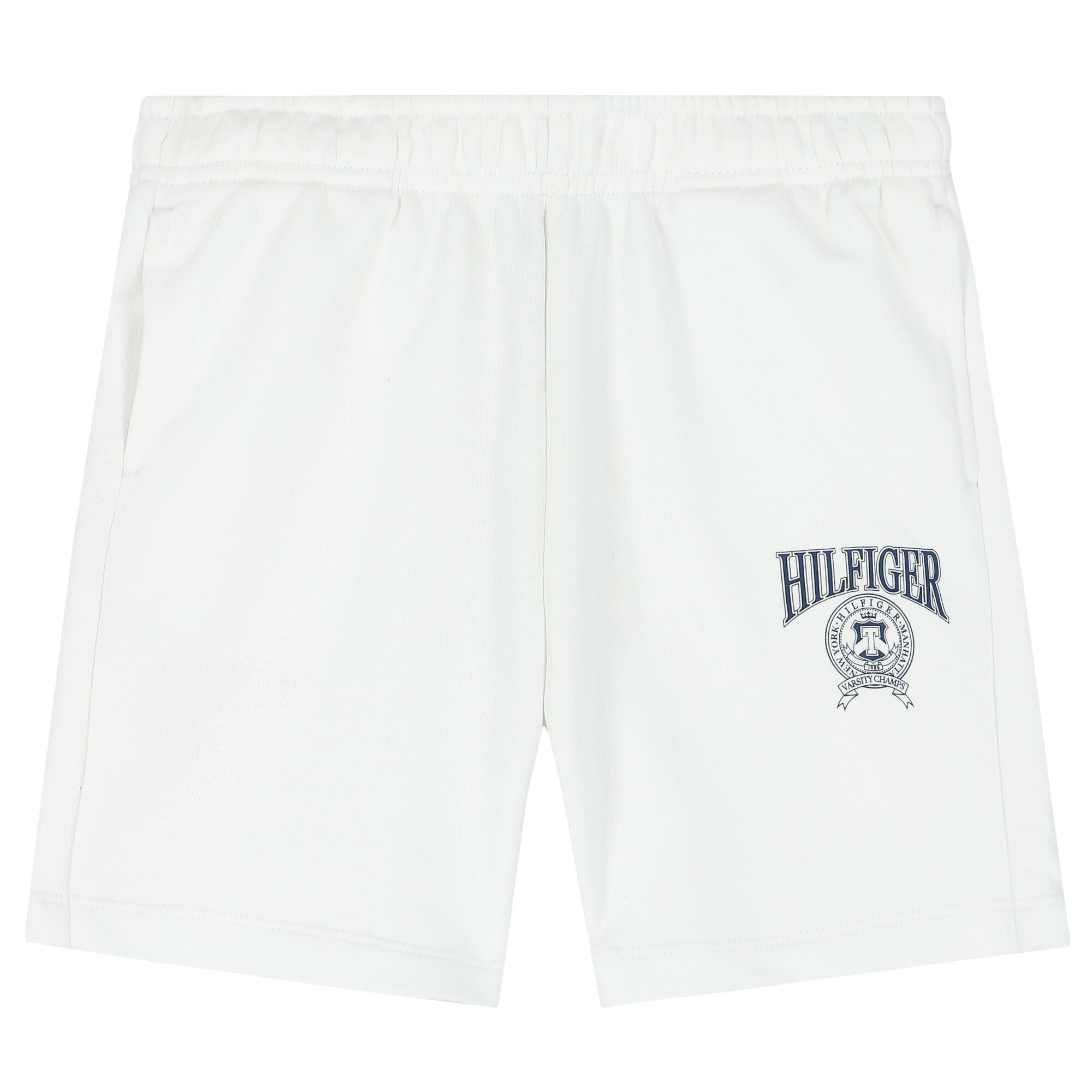 Tommy Hilfiger Boys White Varsity Logo Shorts | Junior