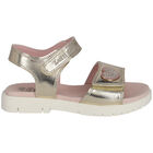 صندل بنات باللون الذهبي, 1, hi-res