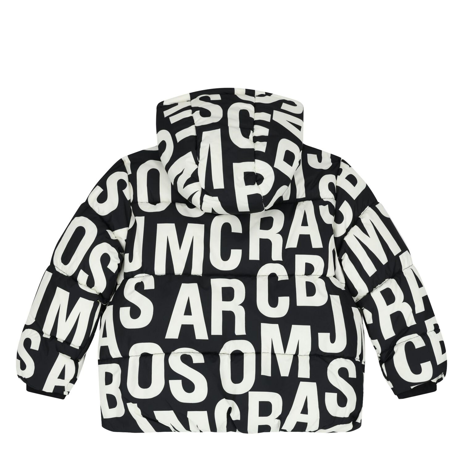 Black & White Logo Puffer Jacket, 1, hi-res image number null