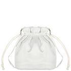 Girls Ivory Floral Satin Bag, 1, hi-res