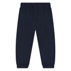 Younger Boys Beige & Navy Blue Tracksuit Set, 3, hi-res