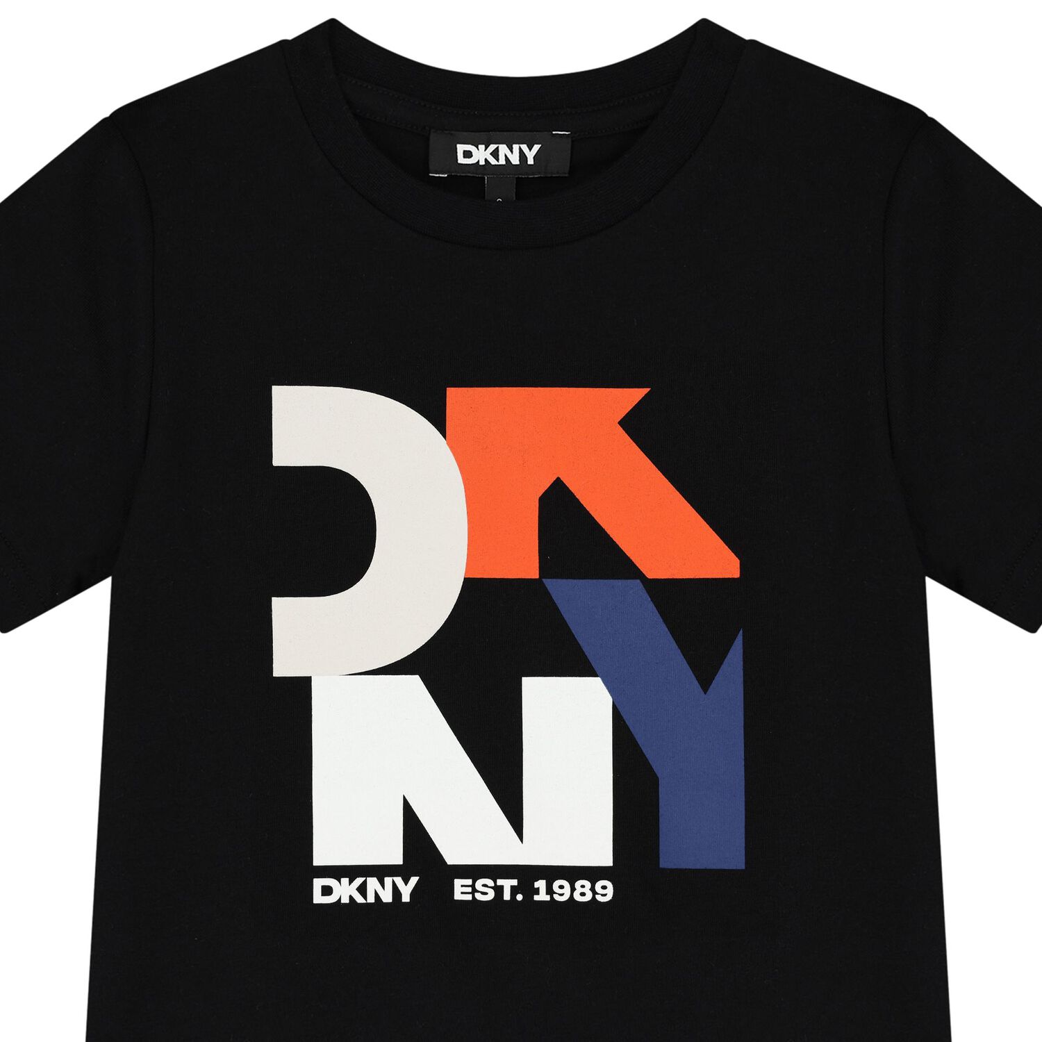 Boys Black Logo T-Shirt, 1, hi-res