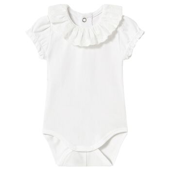 Baby Girls White Bodysuit