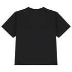 Boys Black Logo T-Shirt, 1, hi-res