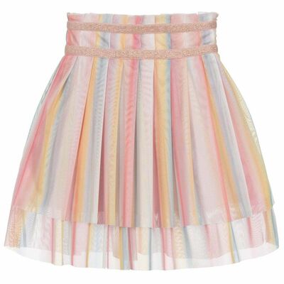 Girls Rainbow Tulle Skirt