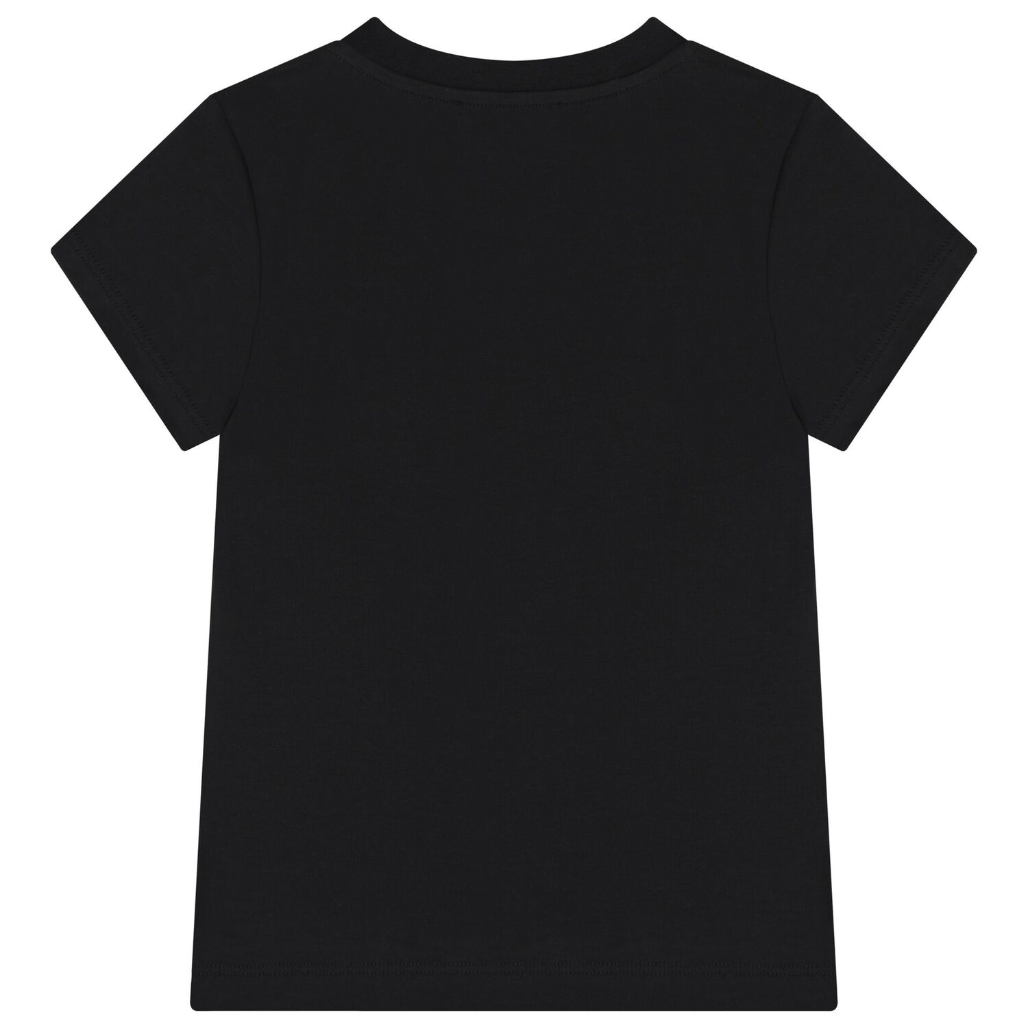 Girls Black Rhinestone Logo T-Shirt , 1, hi-res