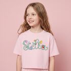 Girls Pink Logo T-Shirt, 1, hi-res