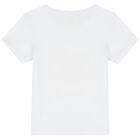 تيشيرت بالترتر بشعار القلب باللون الابيض للبنات, 1, hi-res