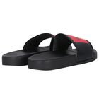 Boys Black Logo Sliders, 1, hi-res