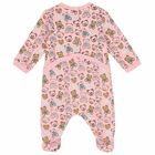 Pink Teddy Logo Babygrow, 2, hi-res