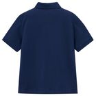 Boys Navy Blue Logo Polo Shirt, 6, hi-res