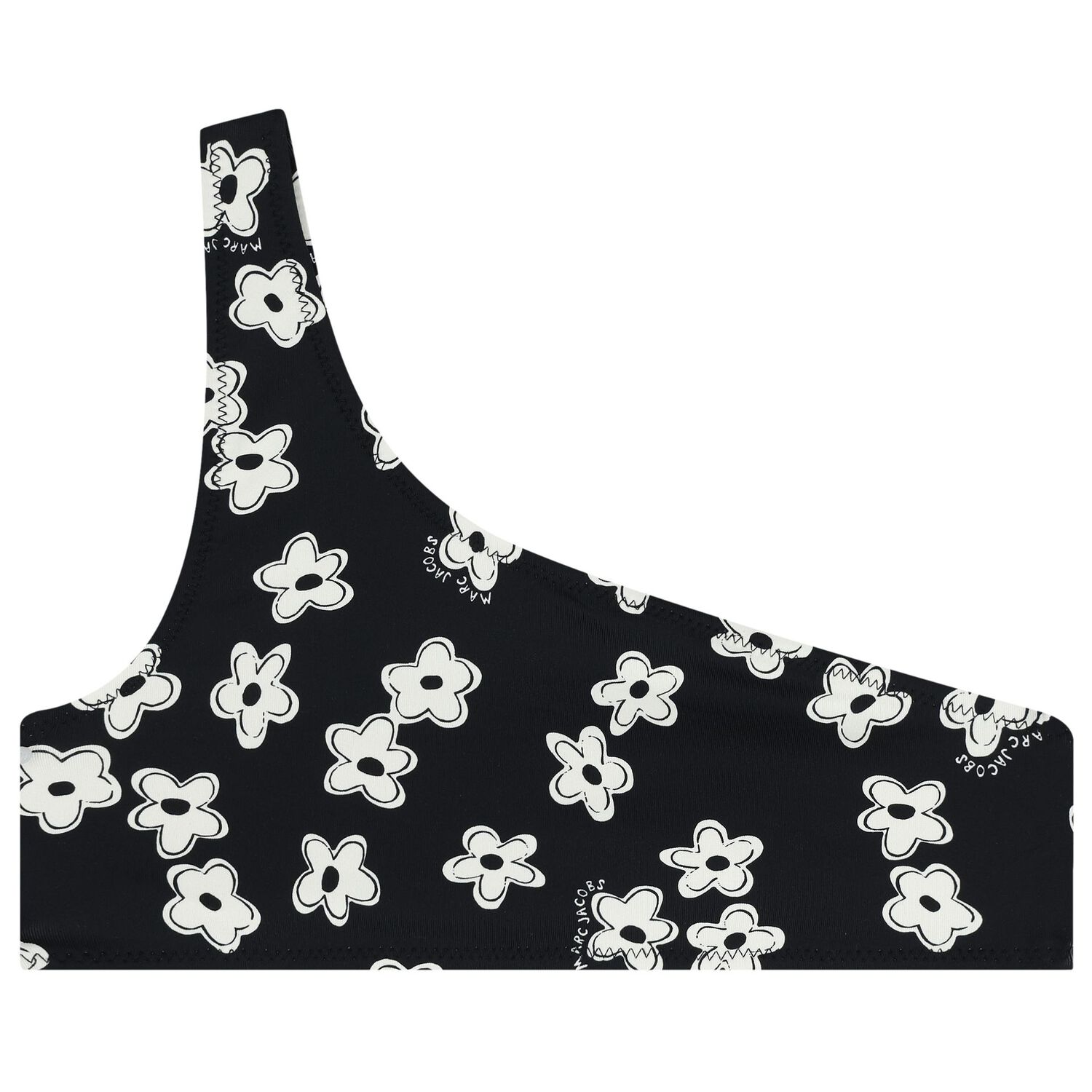 Girls Black Flower Bikini, 1, hi-res