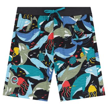 Boys Multi-colored Logo Shorts