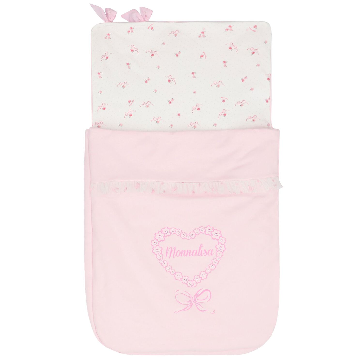 Baby Girls Pink & White Heart Nest, 1, hi-res image number null