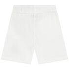 Boys White Logo Shorts Set, 1, hi-res