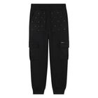 Girls Black Logo Joggers, 1, hi-res