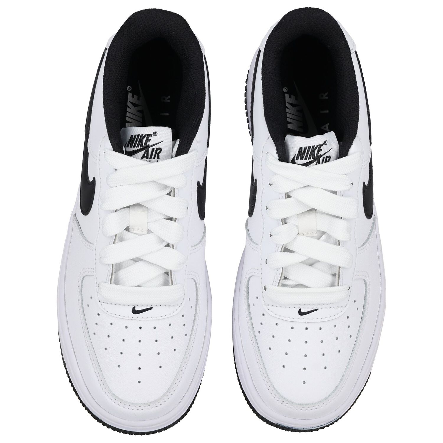 White & Black Air Force 1 Trainers, 1, hi-res