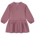 Girls Pink Heart Dress, 1, hi-res