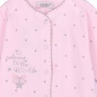 Baby Girls Pink Cotton Babygrow, 1, hi-res