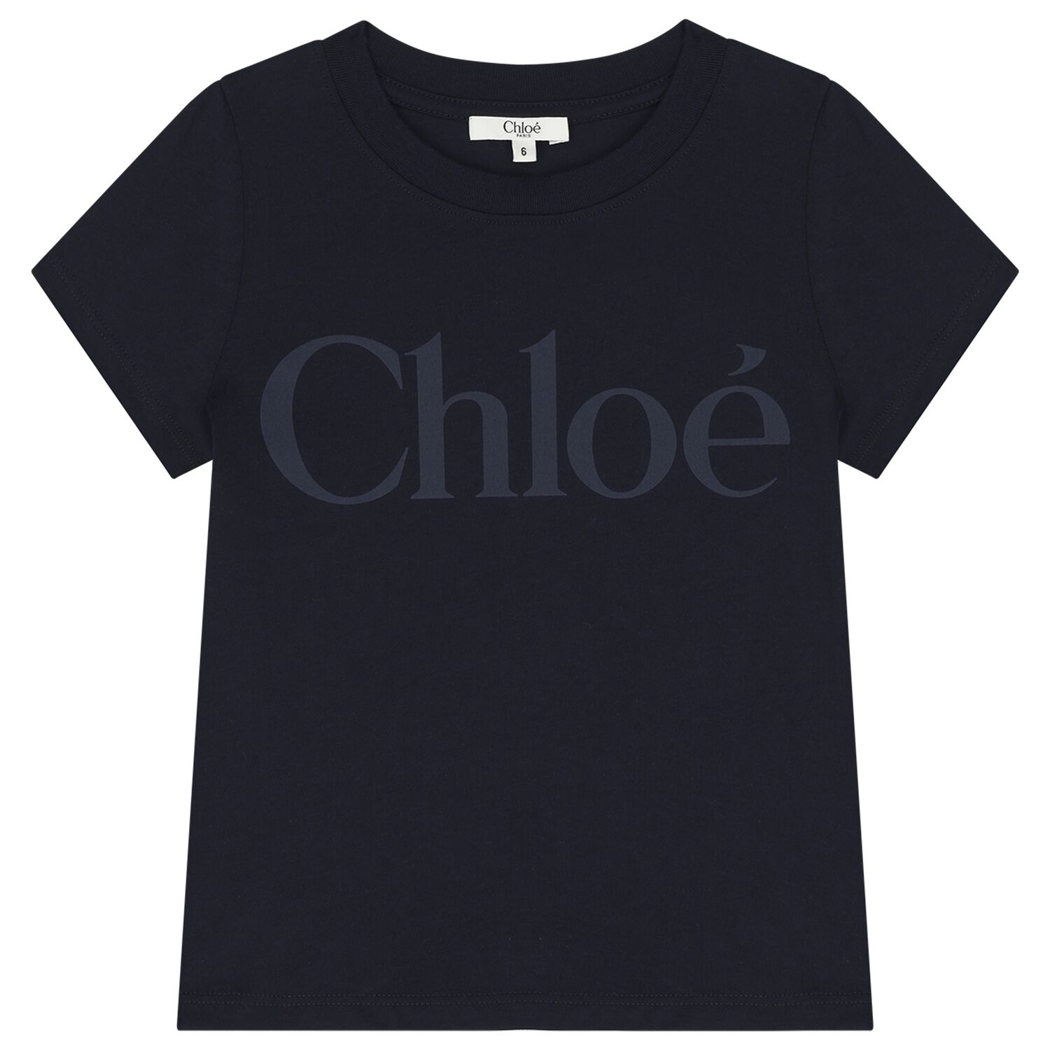 Girls Mini Me Navy Blue Logo T-Shirt, 1, hi-res