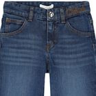 Girls Blue Logo Jeans, 1, hi-res