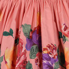 فستان بنات بأكمام بالزهور باللون الزهرى, 1, hi-res